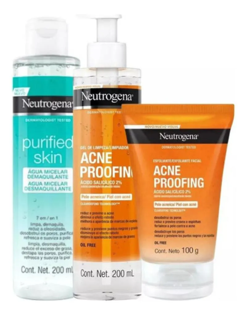Kit Neutrogena Skincare Anti-oleosidade & Anti-acne.