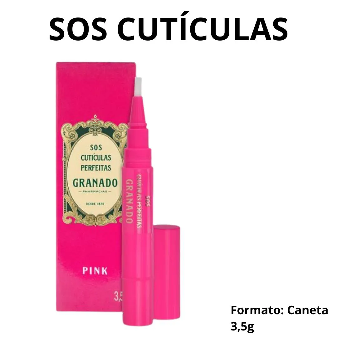 Caneta Hidratante SOS Cutículas Perfeitas Pink Granado 3,5g