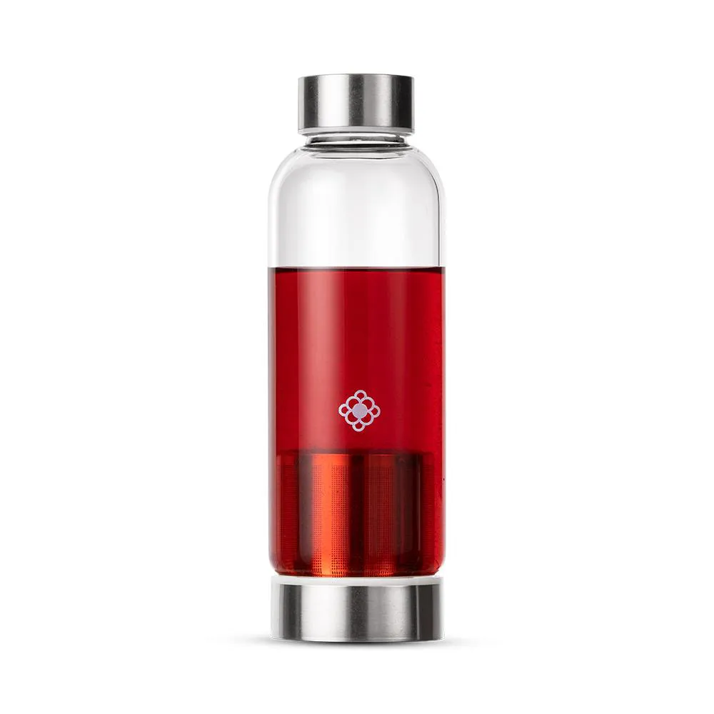 Garrafa de Vidro Com Infusor para Chá e Água Saborizada 450ml Moncloa
