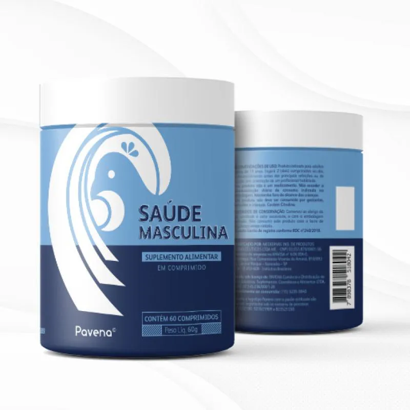 Saúde Masculina Pavena - Pote com 60 comprimidos