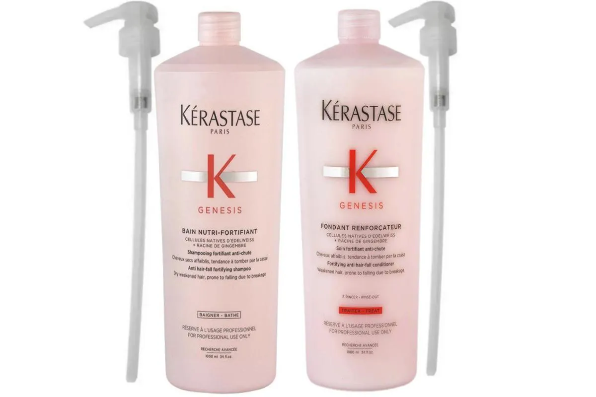 KéRASTASE GENESIS NUTRI-FORTIFIANT SHAMPOO 1L + CONDICIONADOR 1L