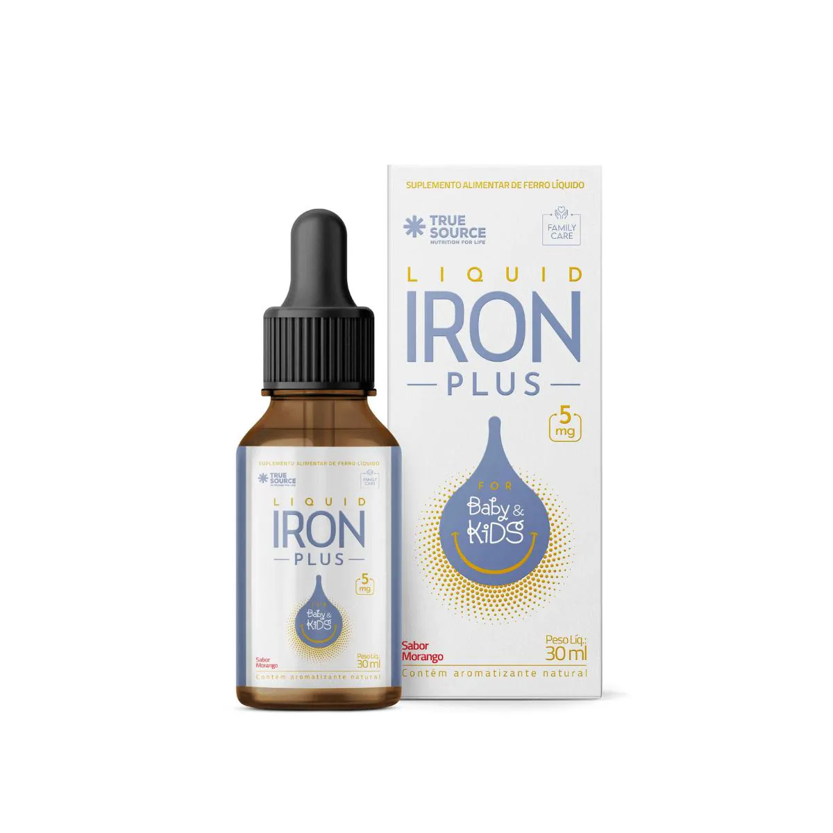 Multivitamínico Liquid Iron Plus Baby Kids Ferro Truesource 30ml