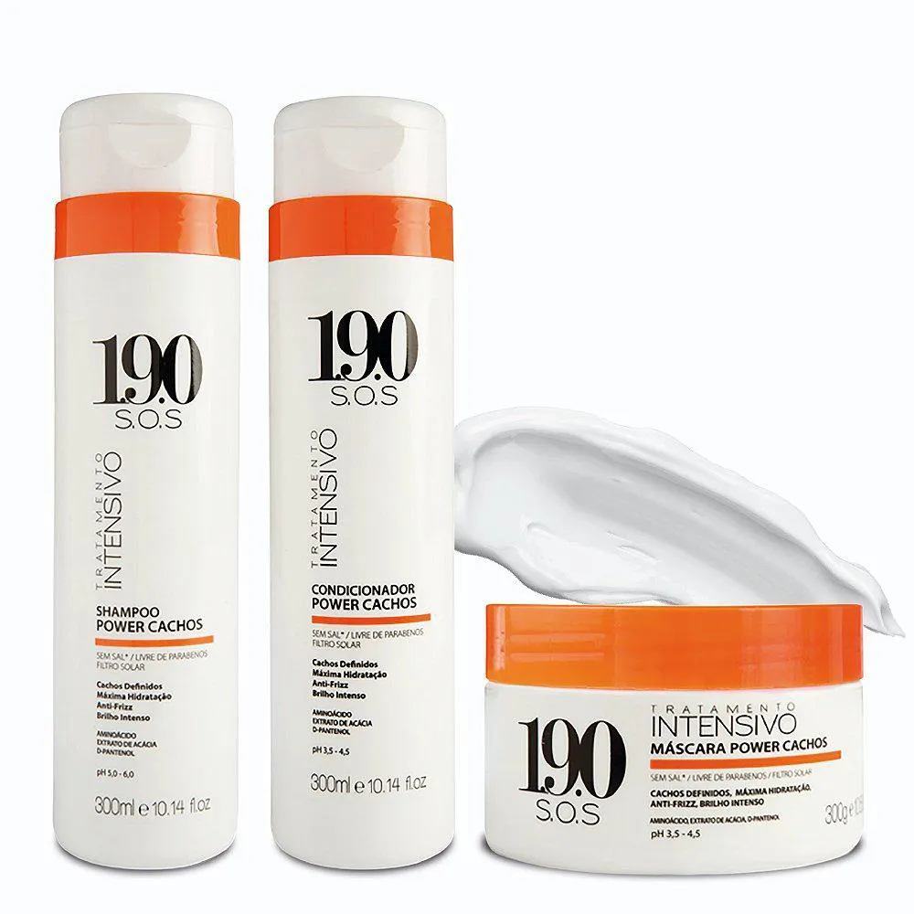 KIT 3 POWER CACHOS SHAMPOO CONDICIONADOR MáSCARA 190 TERAPIA CAPILAR PEEL LINETERAPIA CAPILAR PEEL LINE