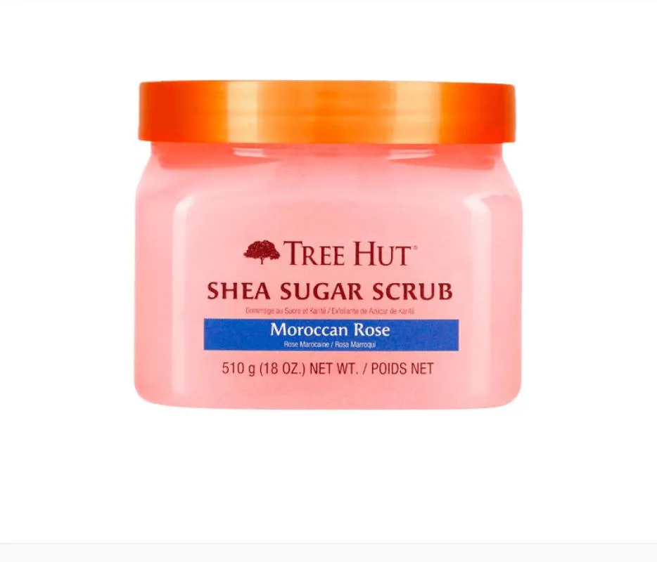 TREE HUT MOROCCAN ROSE SHEA SUGAR SCRUB - ESFOLIANTE CORPORAL 510G - ORIGINAL