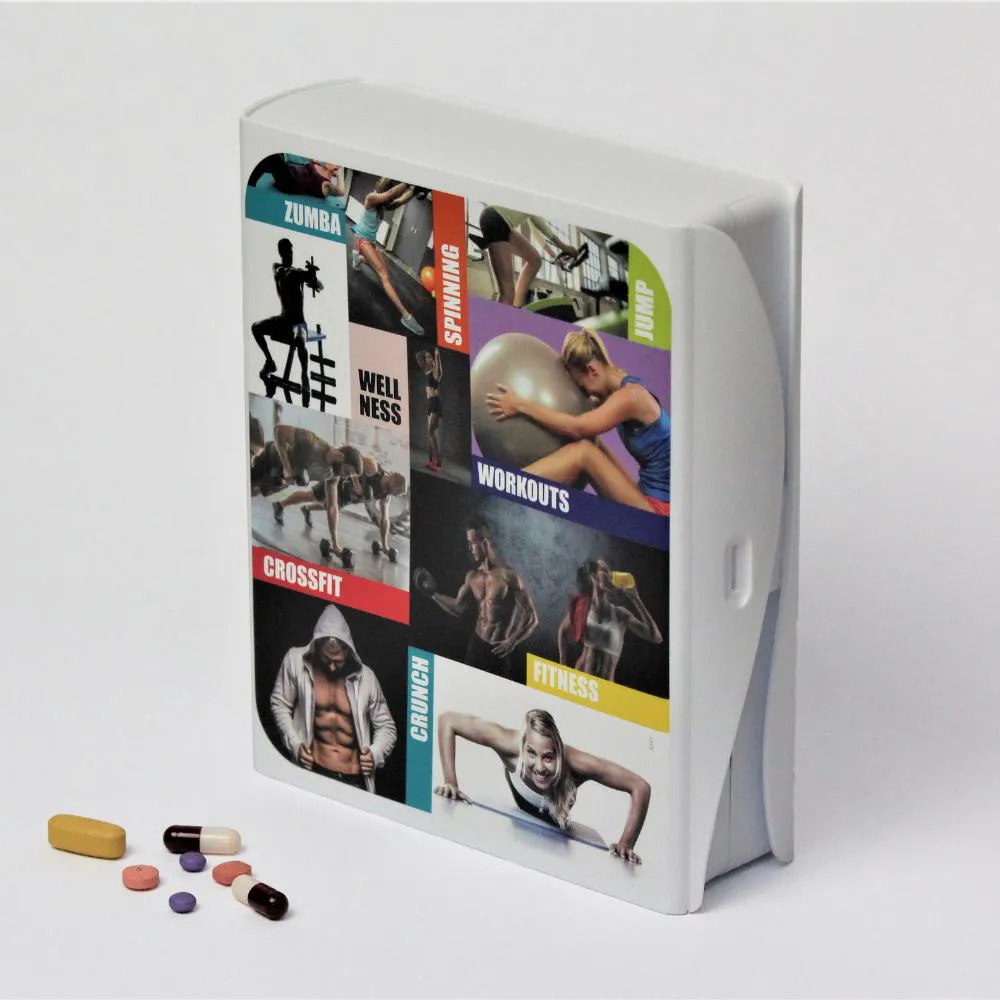 PORTA COMPRIMIDOS PILBOX 7.4 FITNESS BRANCO