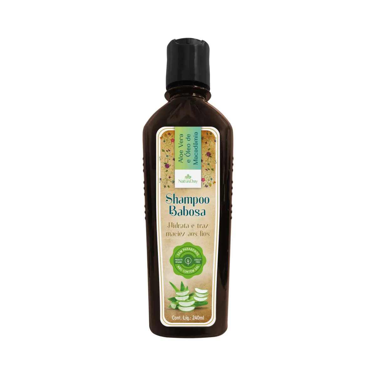SHAMPOO DE CABELO COM BABOSA - NATUSDAY