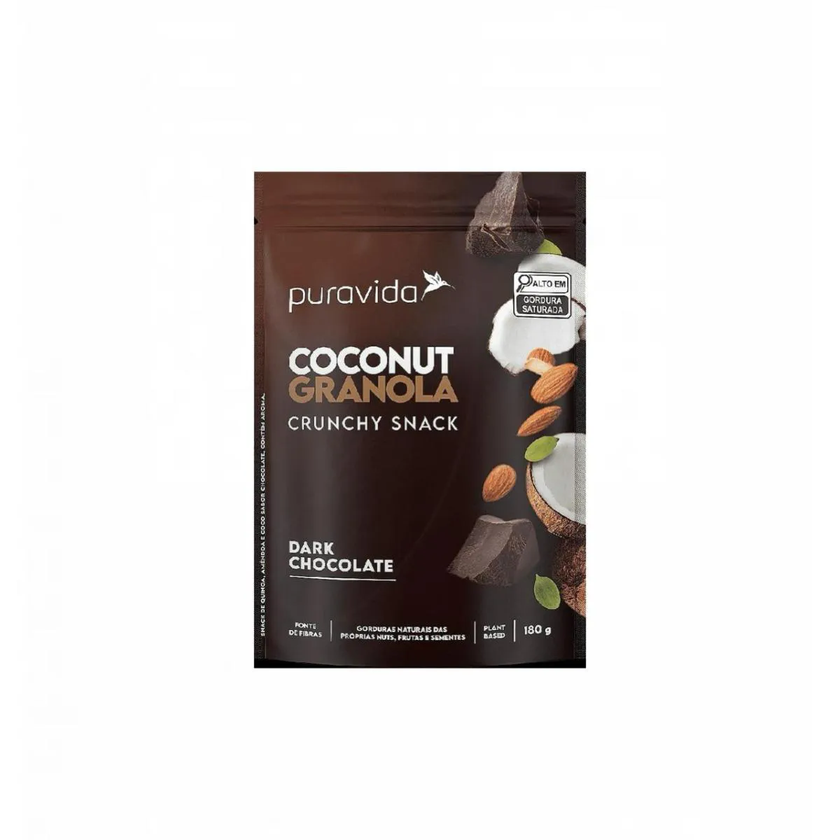 GRANOLA COCONUT - DARK CHOCOLATE -180G PURAVIDA-PURA VIDA