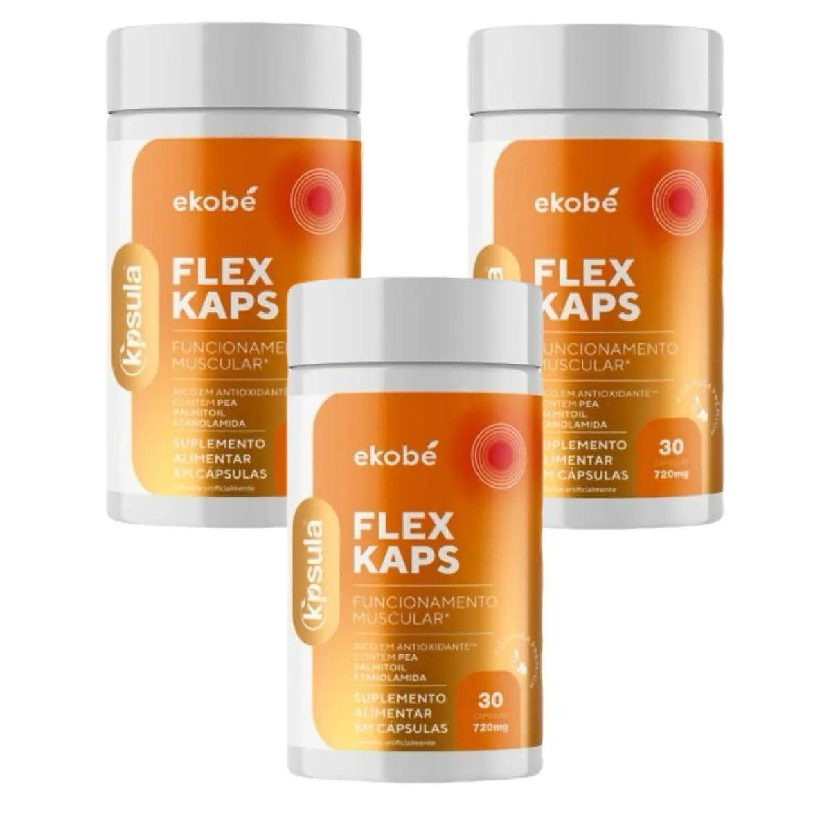3X FLEX KAPS- PEA- 30 CáPSULAS- EKOBé