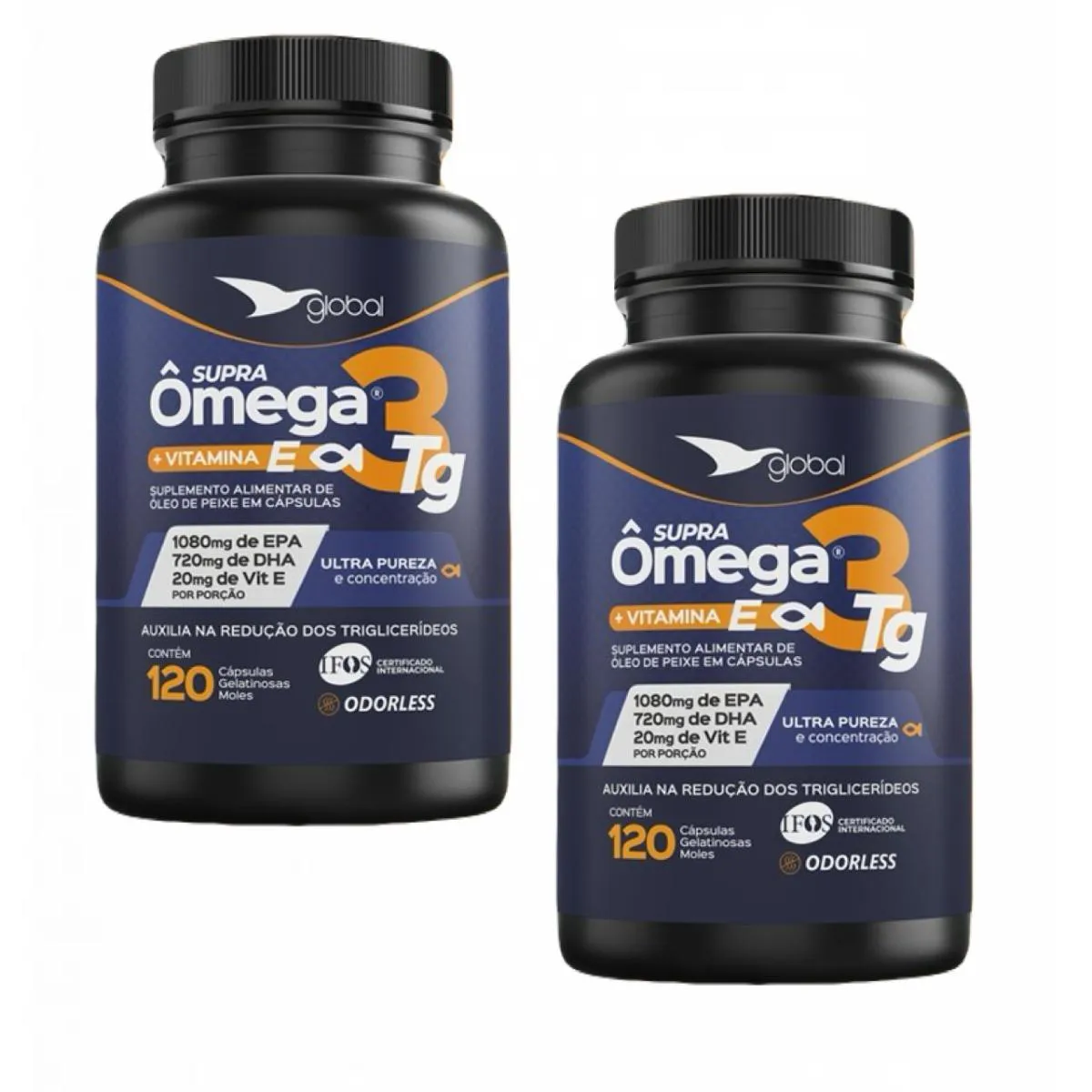2X SUPRA ÔMEGA 3 T.G- 1080MG EPA- 720MG DHA- VIT.E-120 CAPS