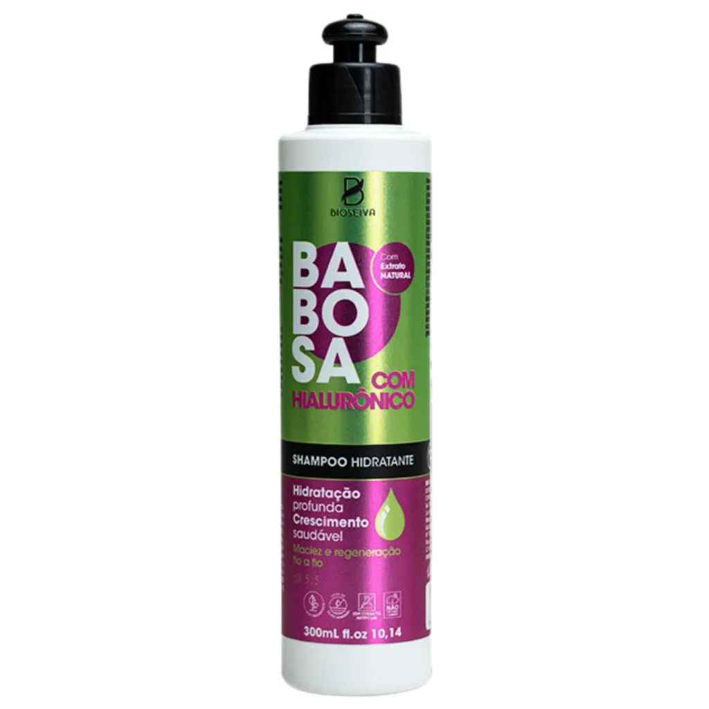 Shampoo BioSeiva Babosa com Hialurônico Hidratante 300ml