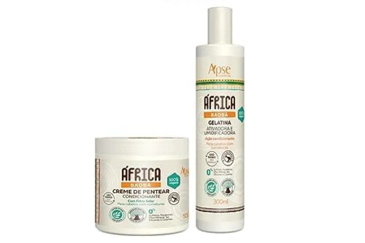 APSE ÁFRICA BAOBá CREME DE PENTEAR E GELATINA