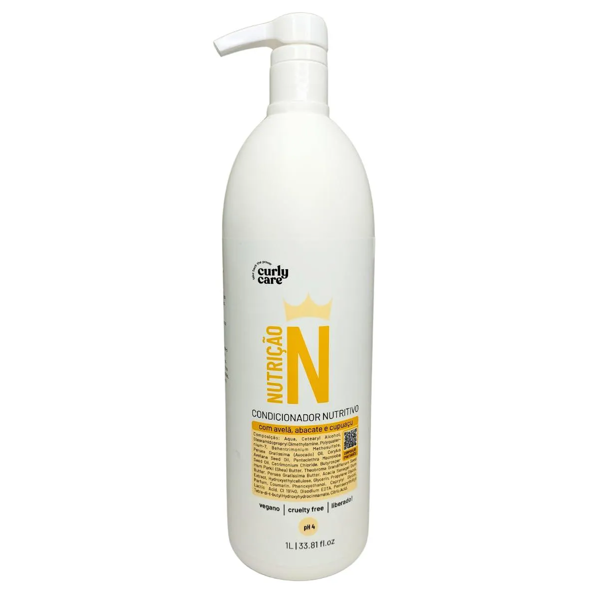 CONDICIONADOR CURLY CARE NUTRIçãO N 1000ML PARA CABELOS SECOS E DANIFICADOS