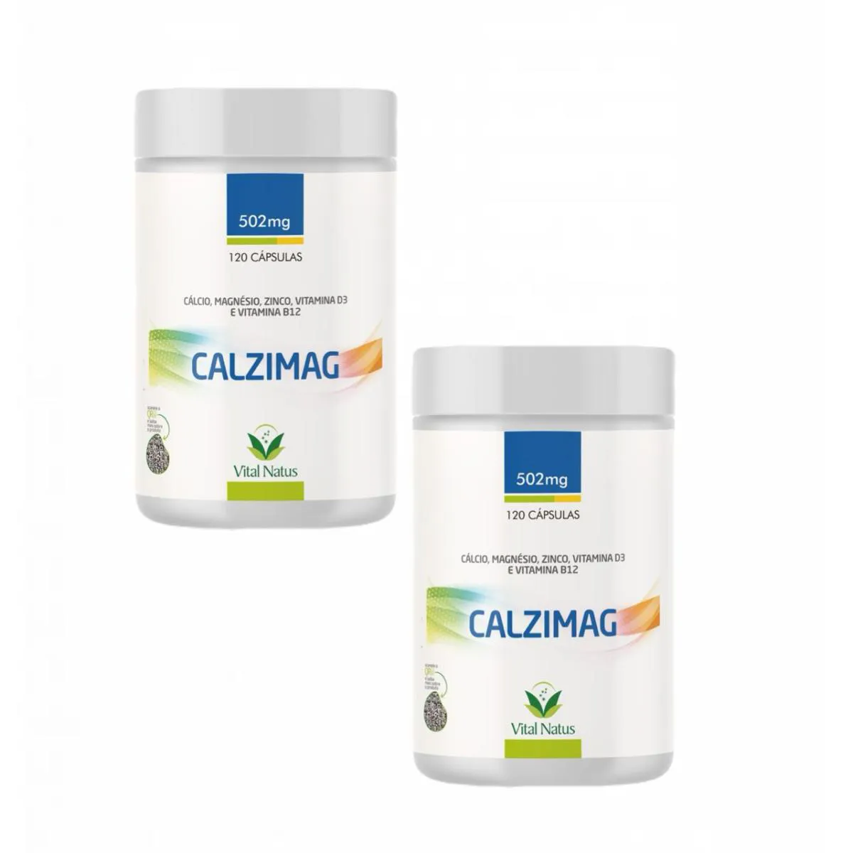 2X CALZIMAG CáLCIO- MAGNéSIO- ZINCO- D3 E B12 VITAL NATUS