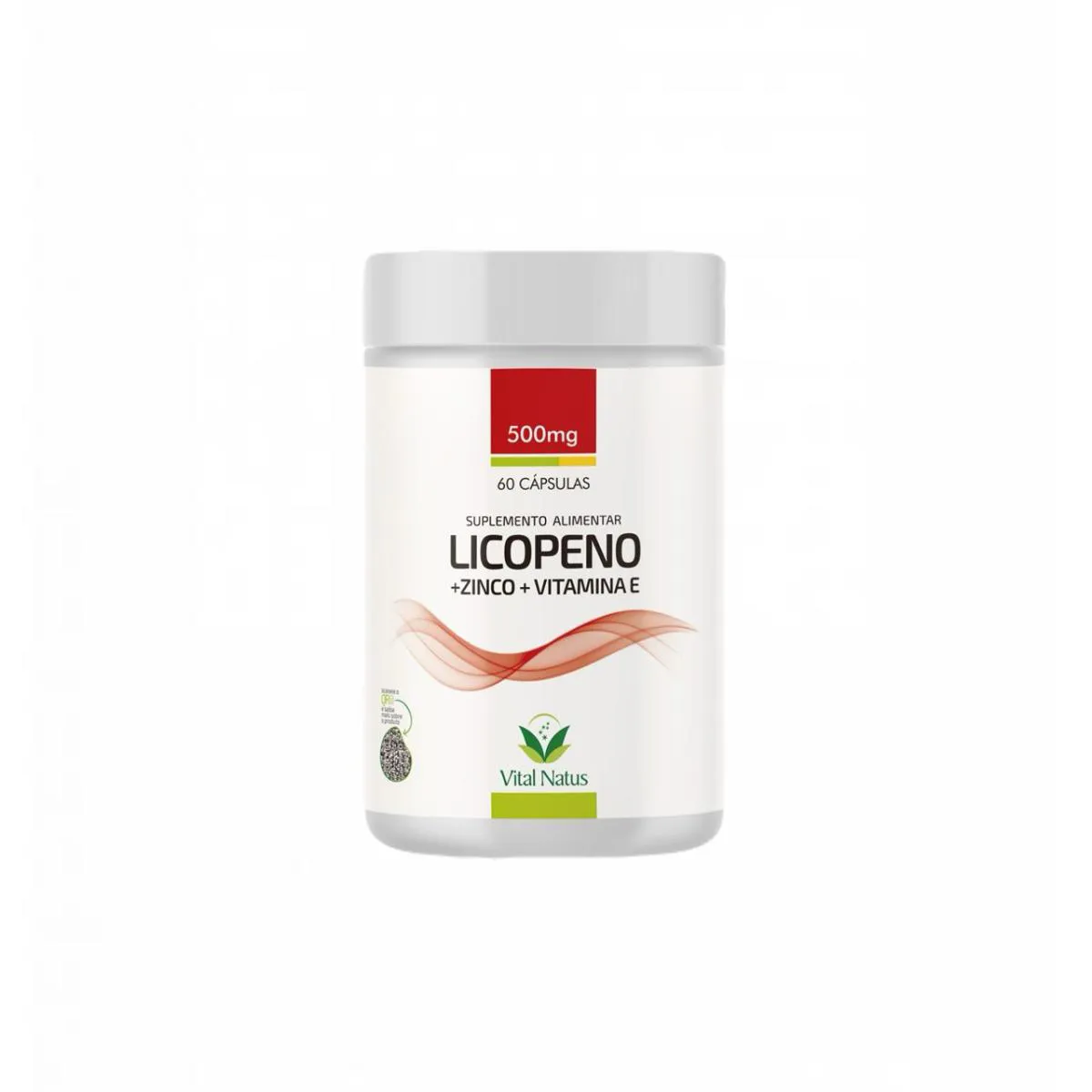 LICOPENO- ZINCO- VITAMINA E 500MG- VITAL NATUS- 60 CáPS.