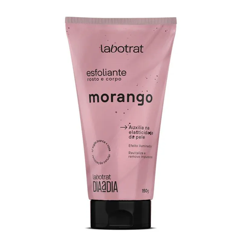 ESFOLIANTE CORPO E ROSTO MORANGO DIA A DIA LABOTRAT 150G