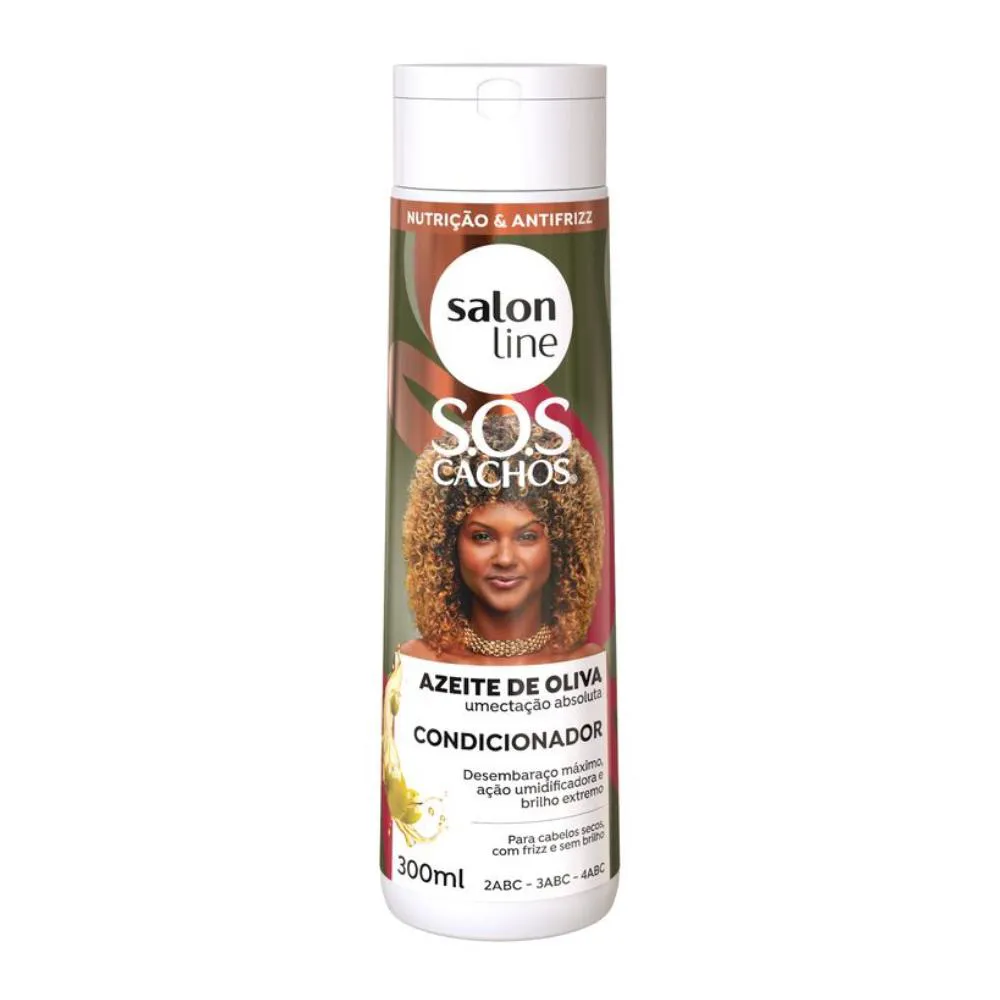 CONDICIONADOR SOS CACHOS AZEITE DE OLIVA SALON LINE 300ML