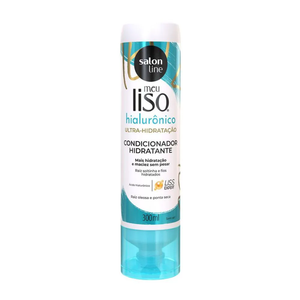 CONDICIONADOR MEU LISO ÁCIDO HIALURôNICO SALON LINE 300ML