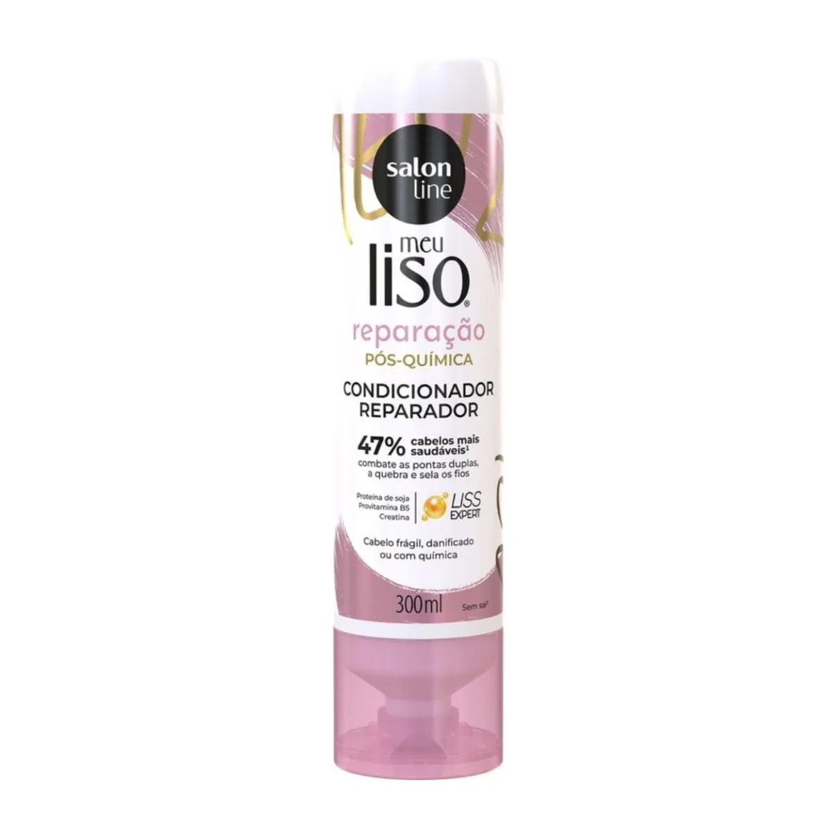 CONDICIONADOR REPARAçãO PóS QUíMICA LISO SALON LINE 300ML