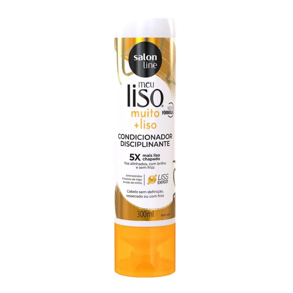 Condicionador Vegano Salon Line Disciplina Liso Amido Milho 300ml