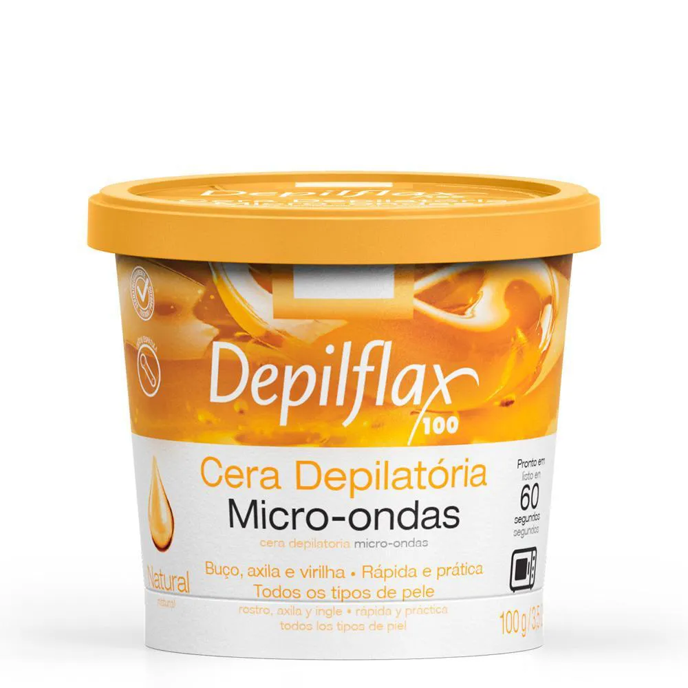 DEPILFLAX - CERA DE MICROONDAS NATURAL 100G