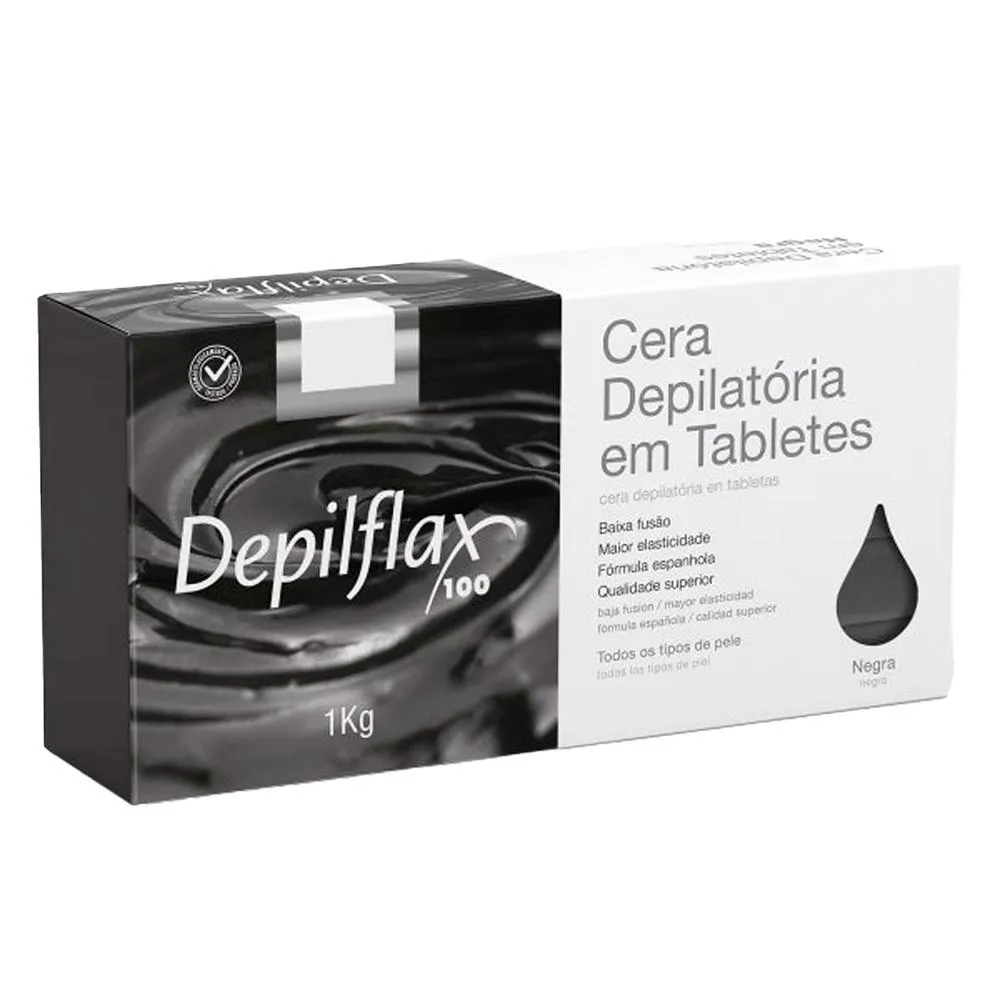DEPILFLAX - CERA QUENTE NEGRA 1KG