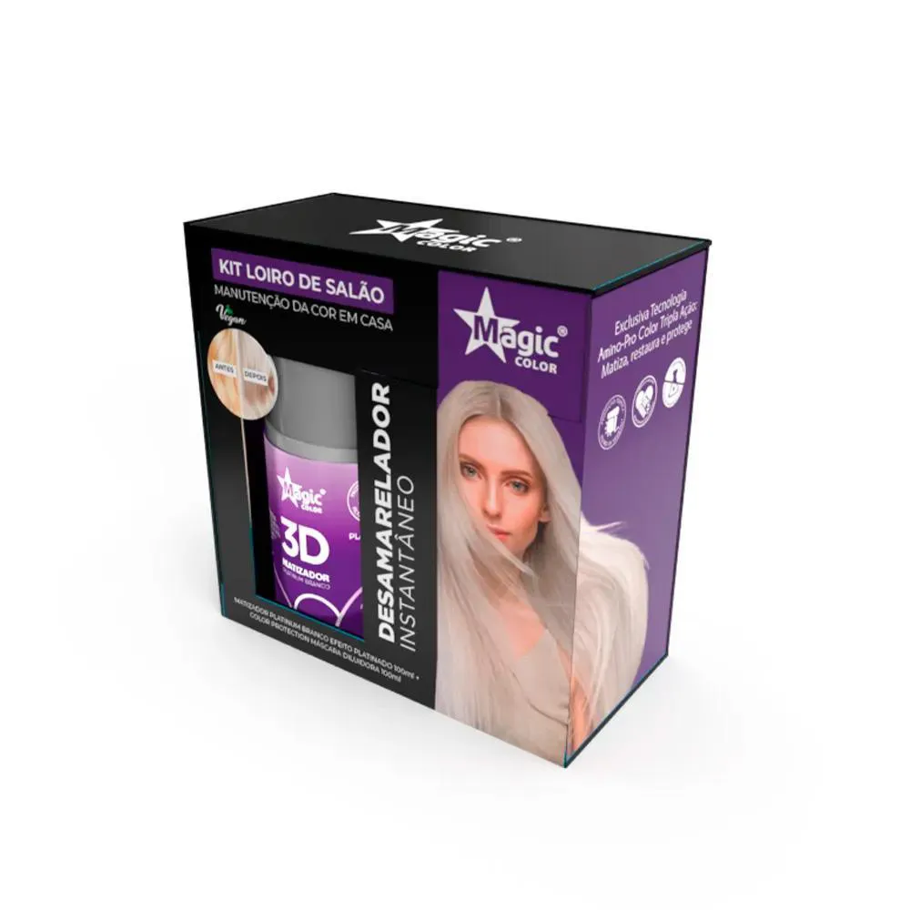 MAGIC COLOR - KIT MATIZADOR PLATINUM BRANCO 100ML