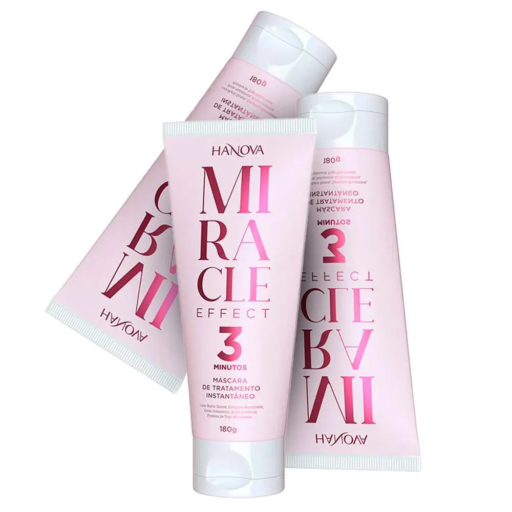 HANOVA - MIRACLE - 03 TRATAMENTO INSTANTâNEO 3 MINUTOS 180G