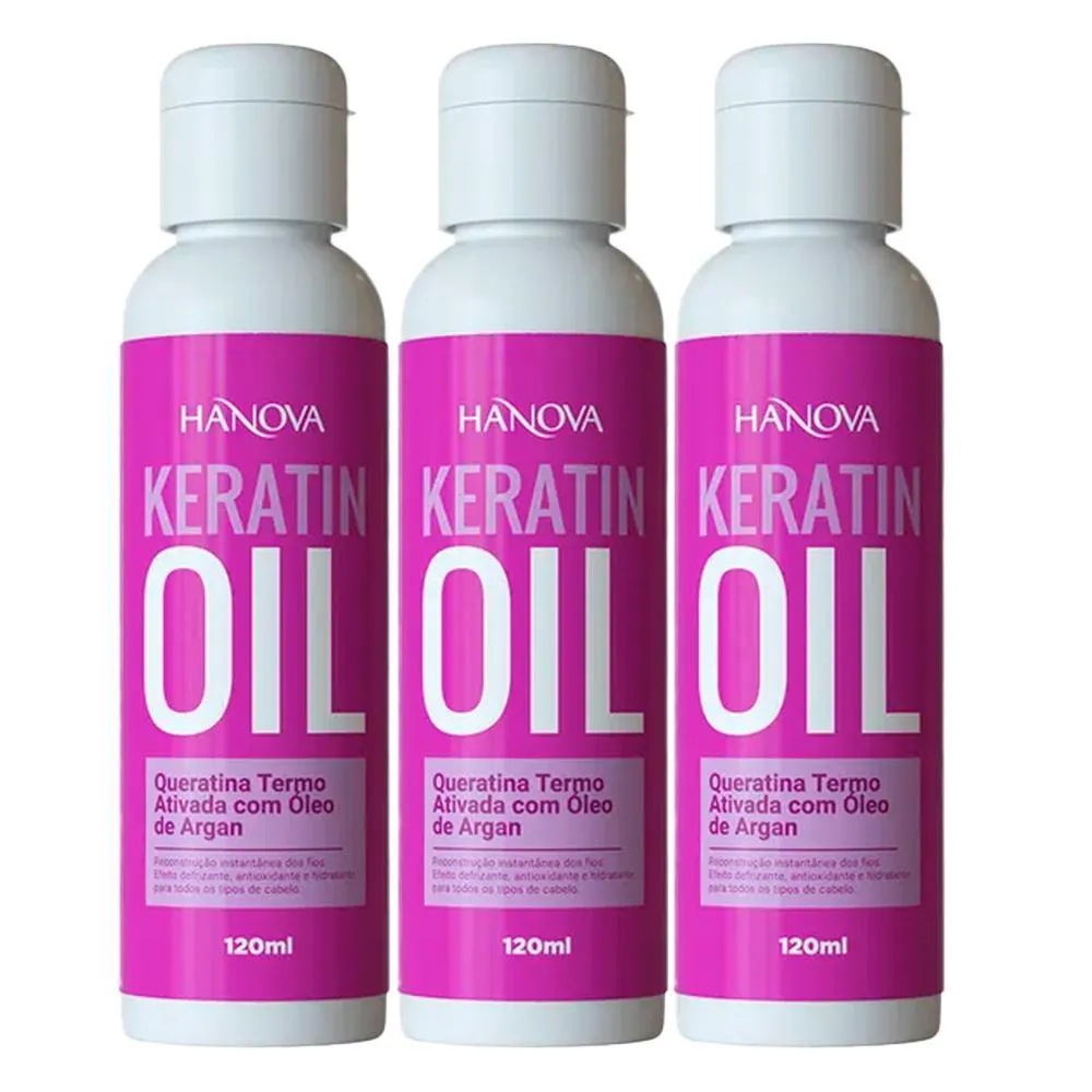 HANOVA - KERATIN OIL - 03 TERMO ATIVADA 120ML
