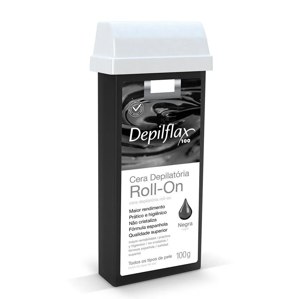 DEPILFLAX - REFIL CERA ROLL ON NEGRA 100G