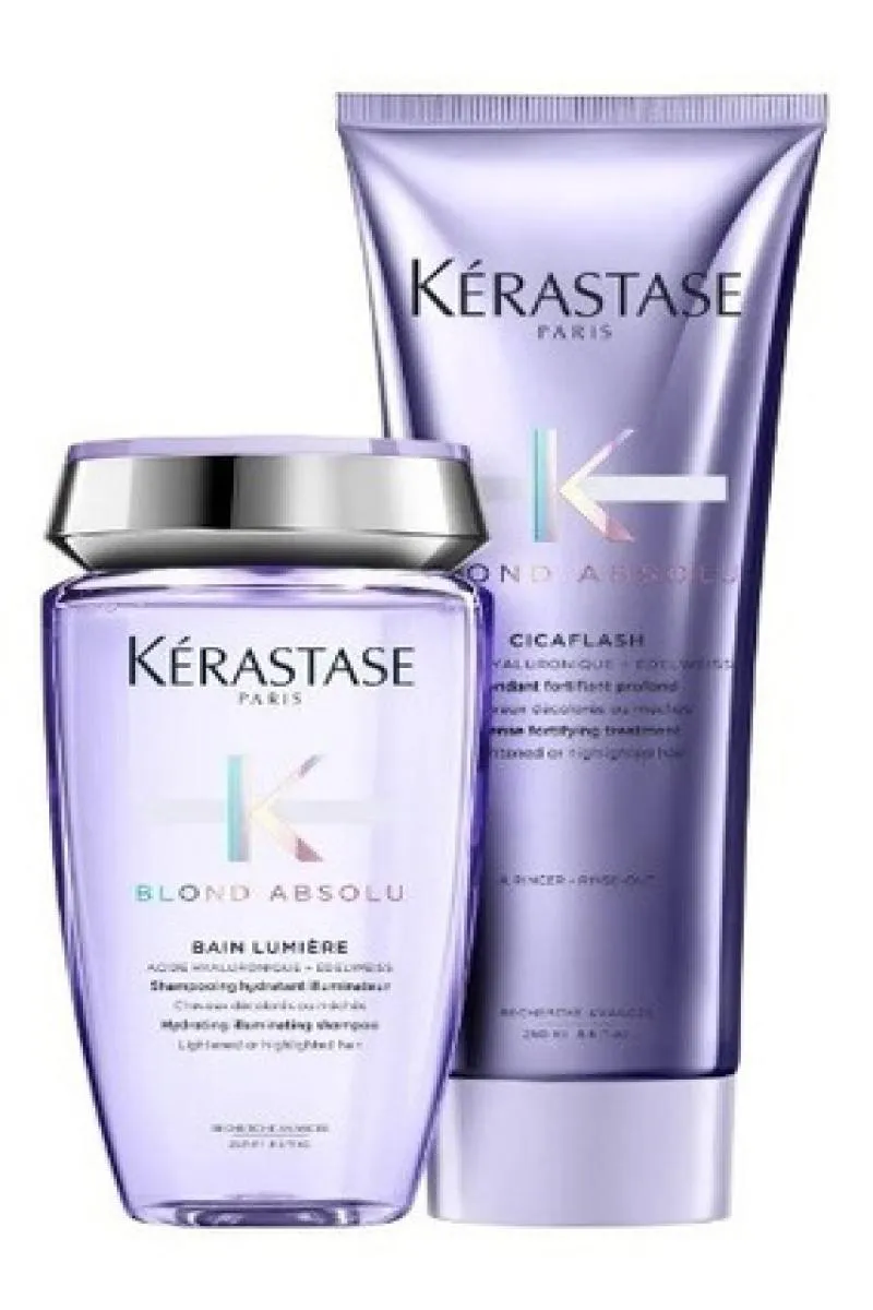 KIT KéRASTASE BLOND ABSOLU SHP LUMIèRE 250ML+CICAFLASH 250ML