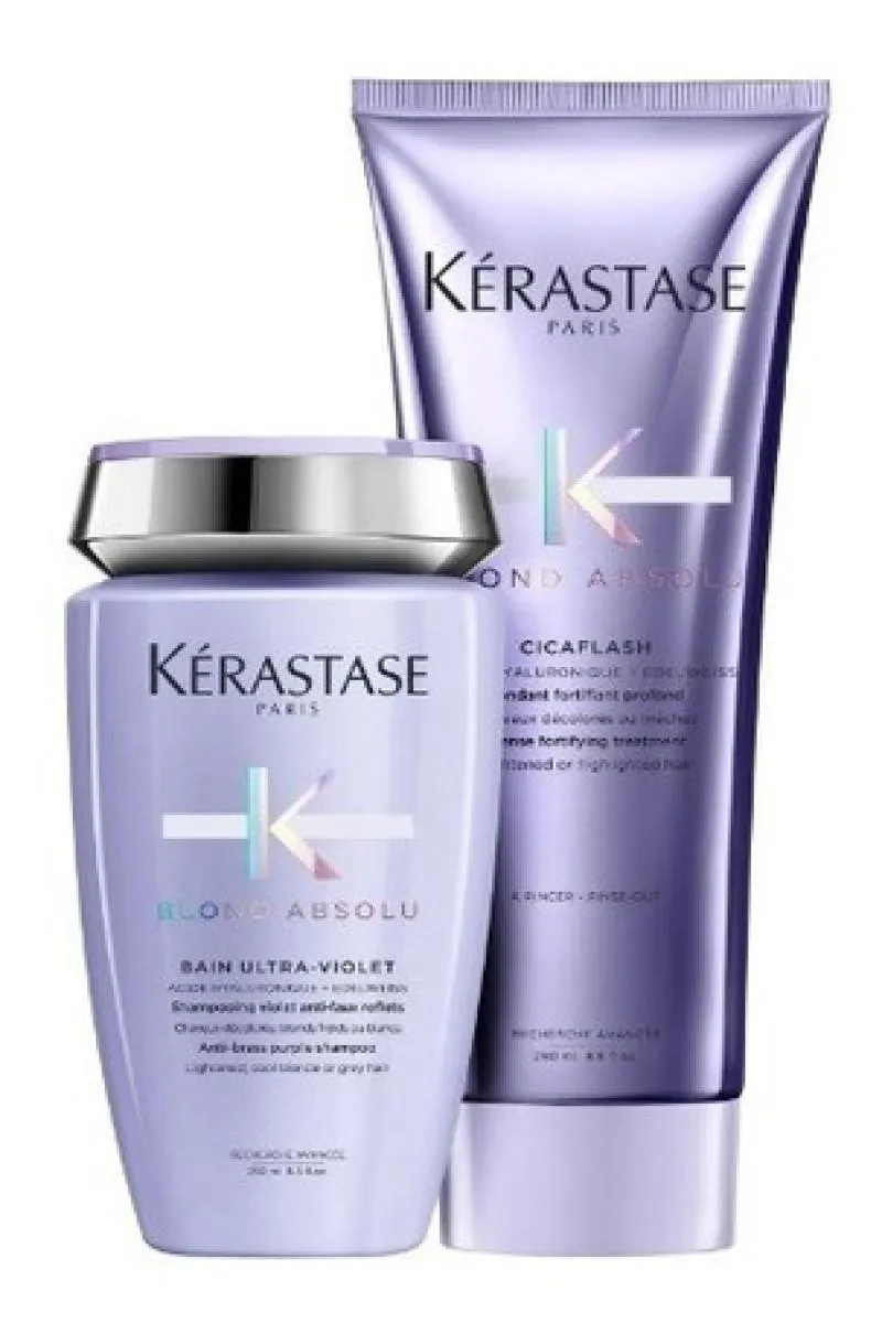 KIT KéRASTASE BLOND ABSOLU ULTRA VIOLET SHAMPOO+CICAFLASH PQ
