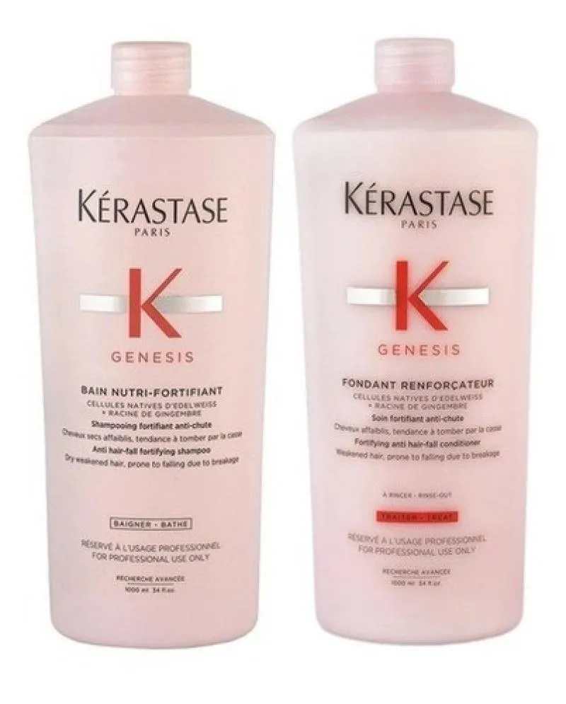 KIT KéRASTASE GENESIS BAIN NUTRI SHAMPOO+ CONDI 1 LITRO