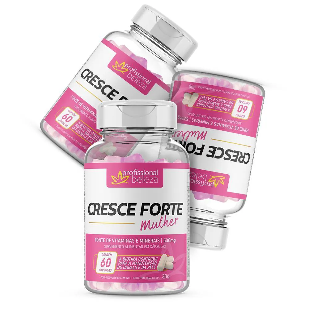 PB - 03 CRESCE FORTE MULHER 500MG 60 CAPS