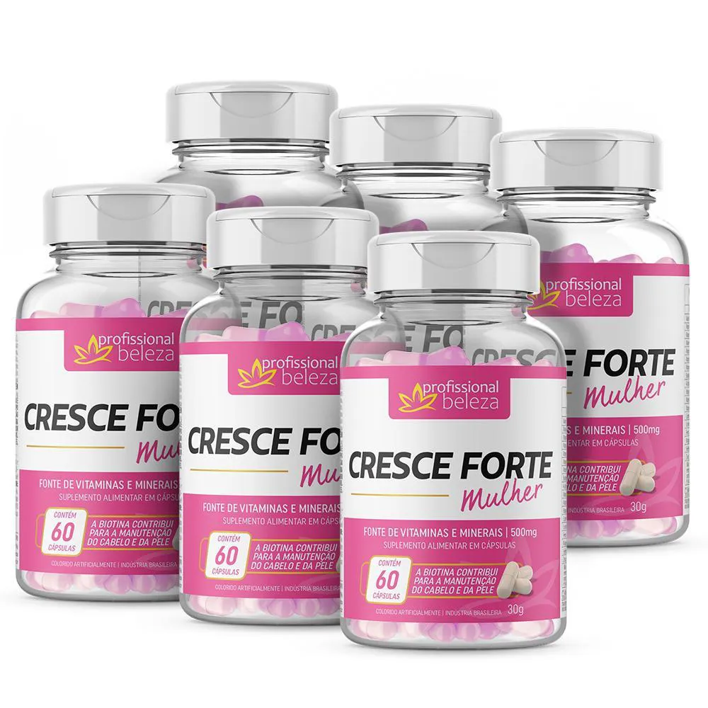 PB - 06 CRESCE FORTE MULHER 500MG 60 CAPS