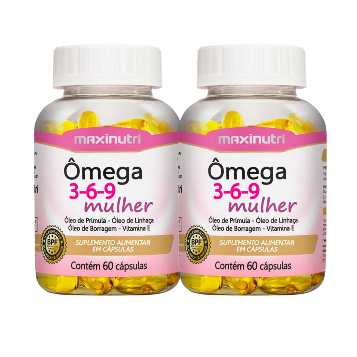 KIT C2 ÔMEGA 3-6-9 MULHER SUPLEMENTO - MAXINUTRI