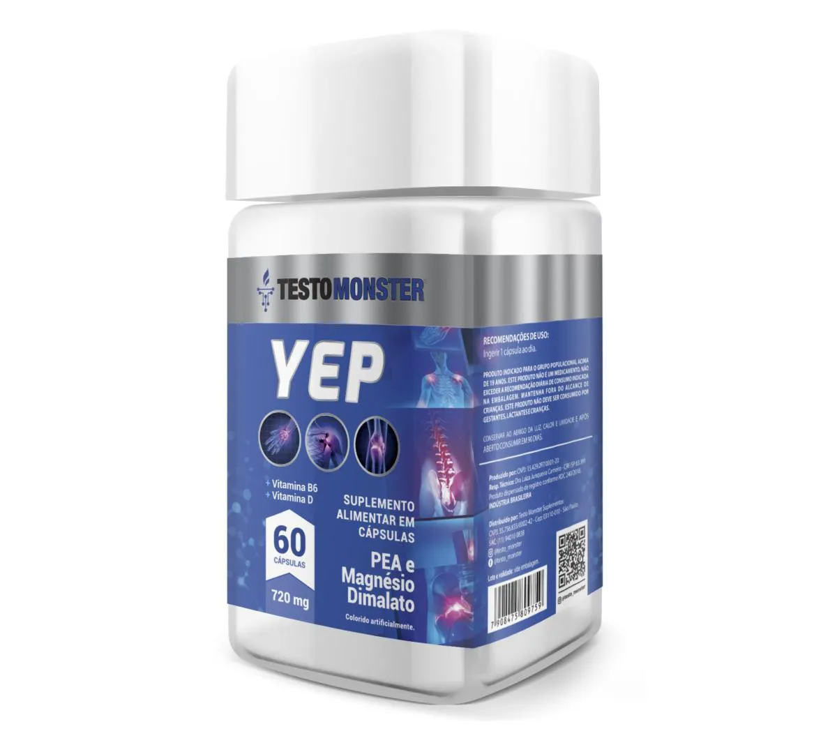 YEP 720MG 60 CÁPSULAS - TESTO MONSTER (REF. 2671)