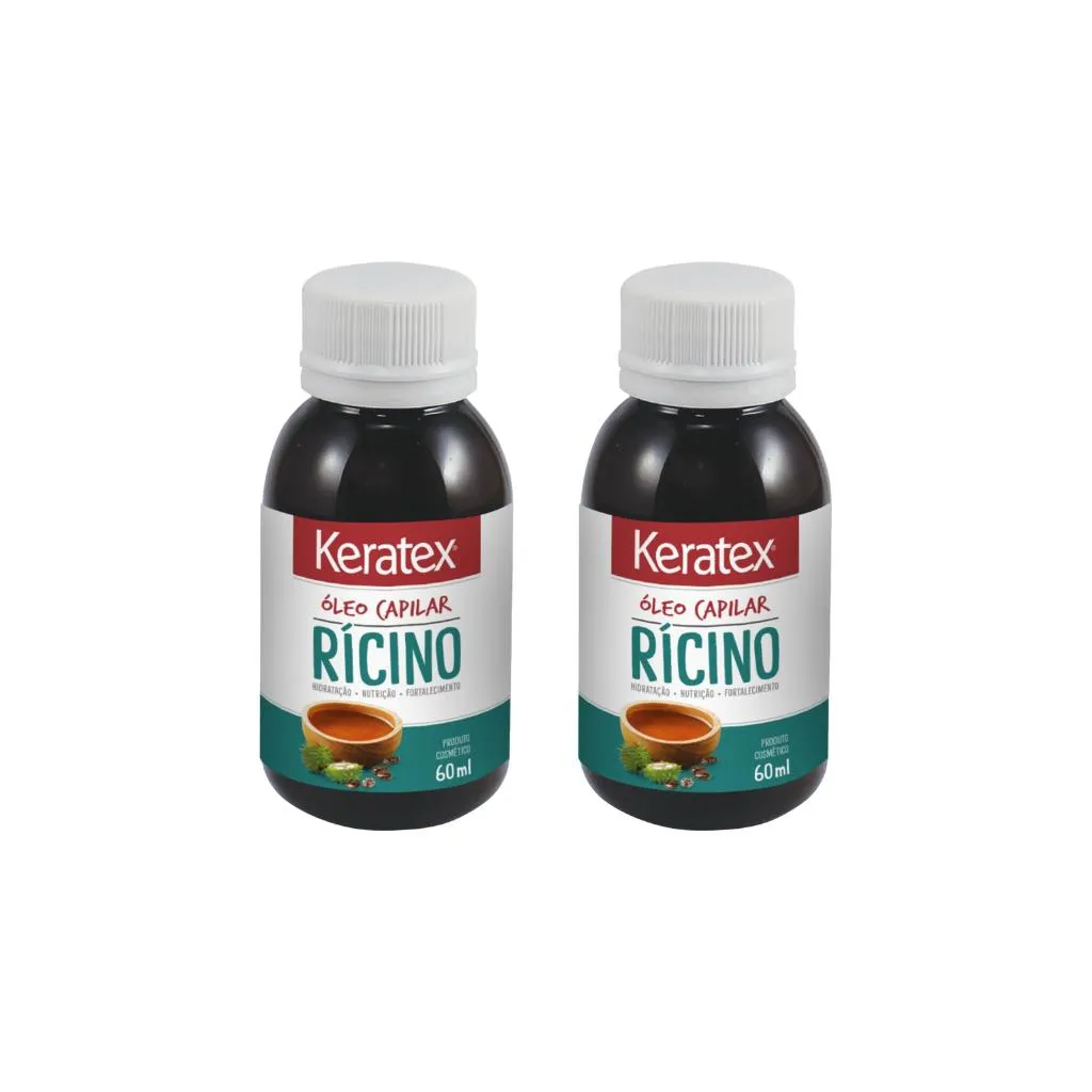OLEO CAPILAR  KERATEX RICINO 60ML-KIT C/2UN