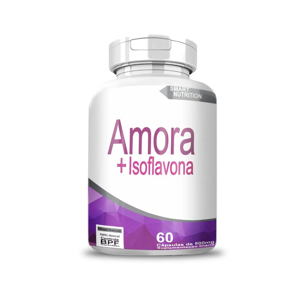 AMORA COM ISOFLAVONA 500MG 60 CáPSULAS
