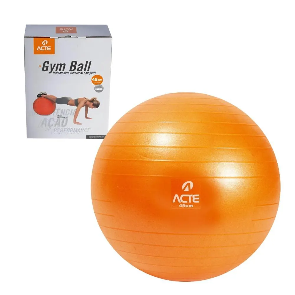 BOLA DE PILATES ANTIDERRAPANTE 250KG 45CM T9-45 ACTE SPORTS