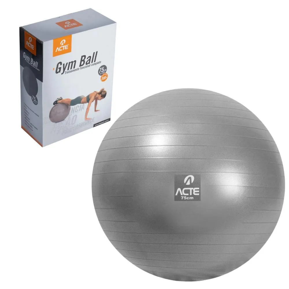 BOLA DE PILATES ANTIDERRAPANTE 250KG 75CM T9-75 ACTE SPORTS