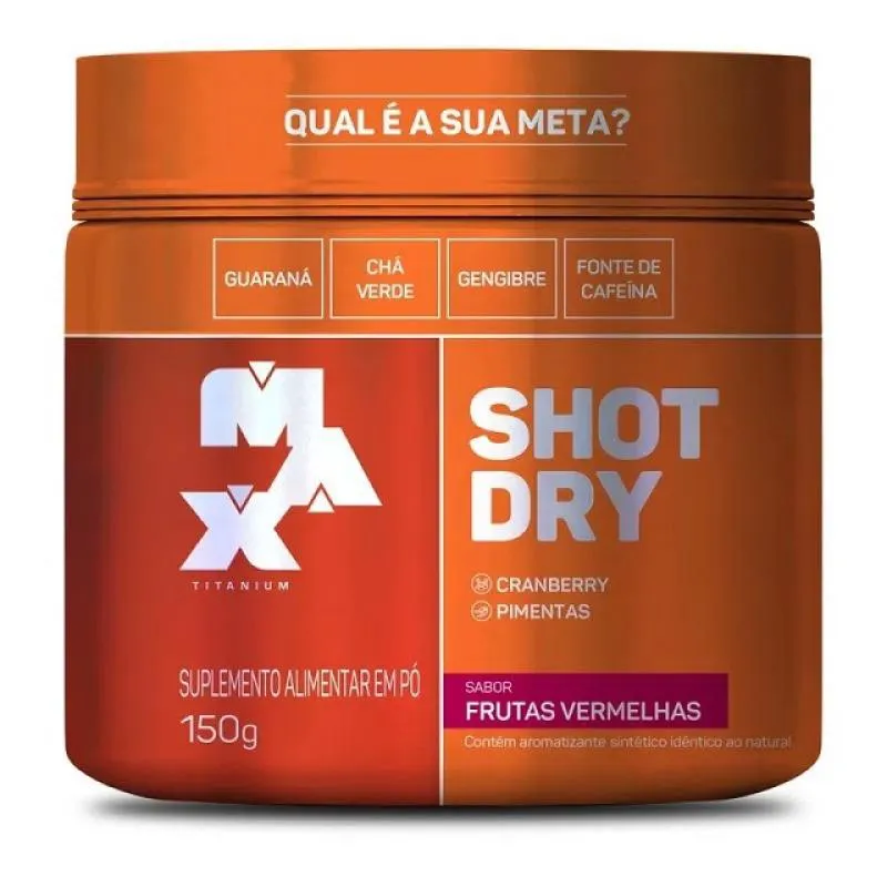 SHOT DRY POTE (150G) - SABOR: FRUTAS VERMELHAS
