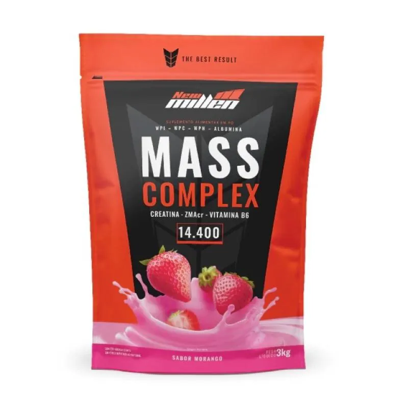 MASS COMPLEX 14.400 (3KG) - SABOR: MORANGO
