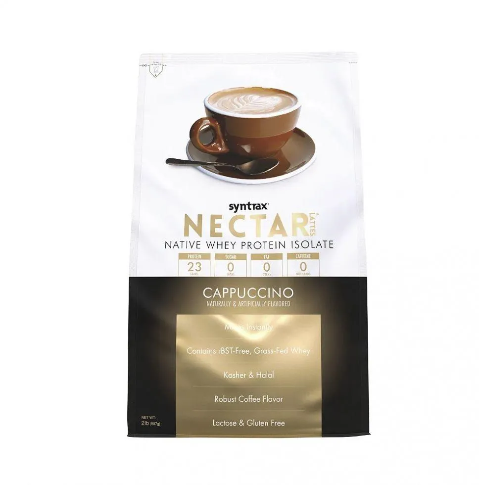 NECTAR WHEY ISOLATE REFIL (907G) - SABOR: CAPPUCCINO
