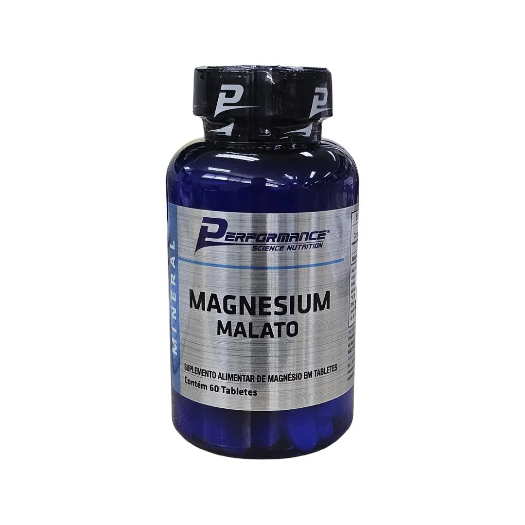 MAGNéSIO MALATO 60 TABLETES - PERFORMANCE NUTRITION