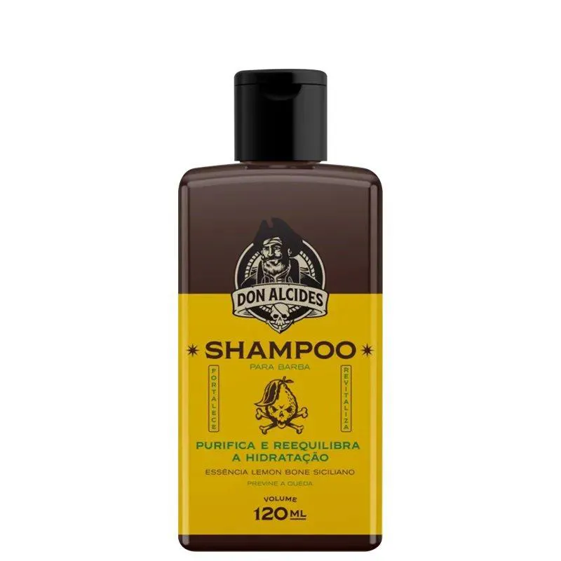 SHAMPOO PARA BARBA DON ALCIDES LEMON BONE - 120ML