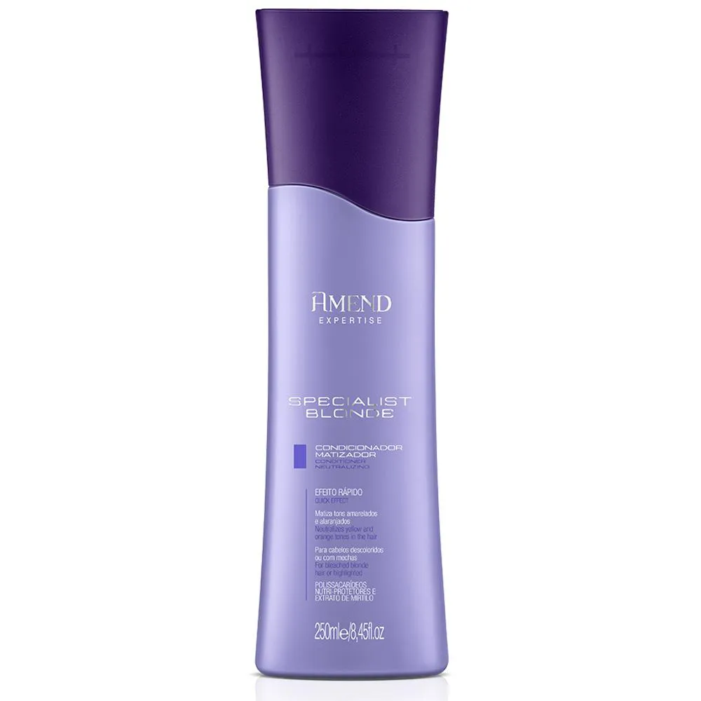 Condicionador Matizador Amend Specialist Blonde Platinado 250ml