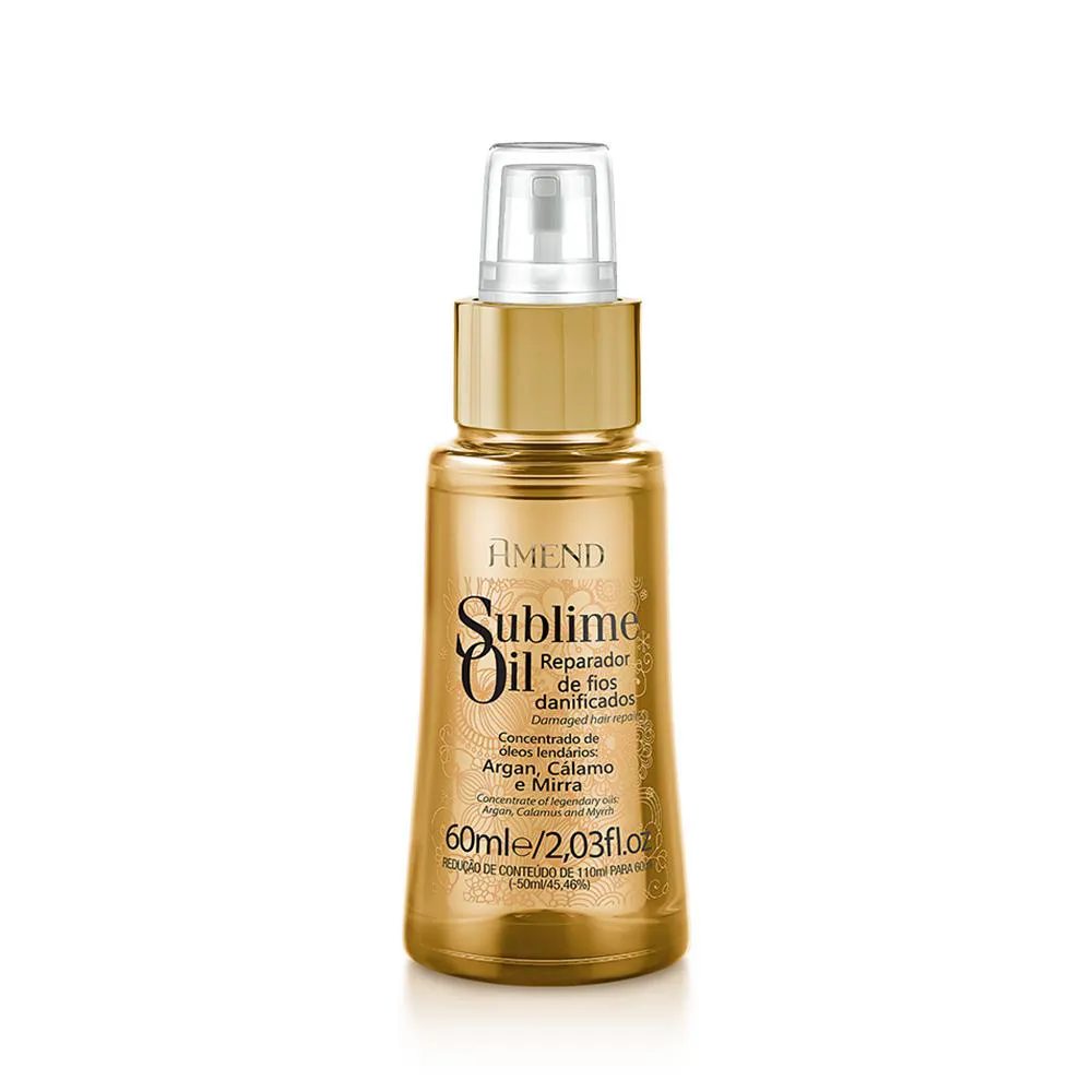 AMEND REPARADOR DE FIOS DANIFICADOS SUBLIME OIL 60ML