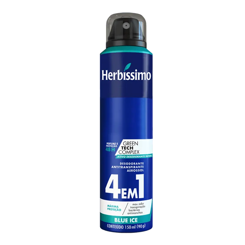 Desodorante Aerosol Antitranspirante Herbissimo Blue Ice 150Ml