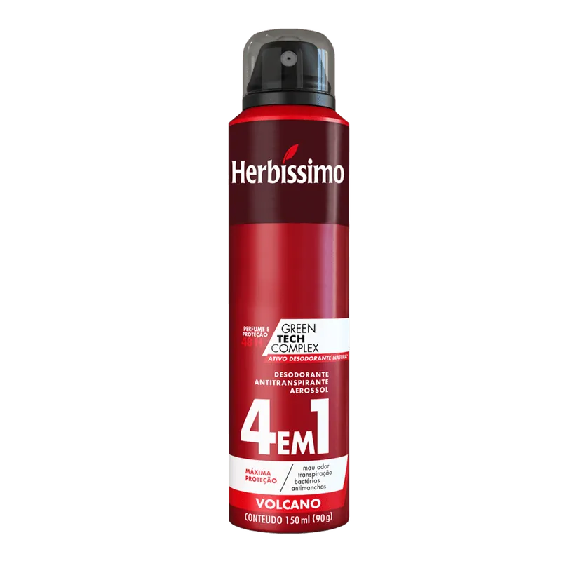Desodorante Aerosol Antitranspirante Herbissimo Volcano 150Ml