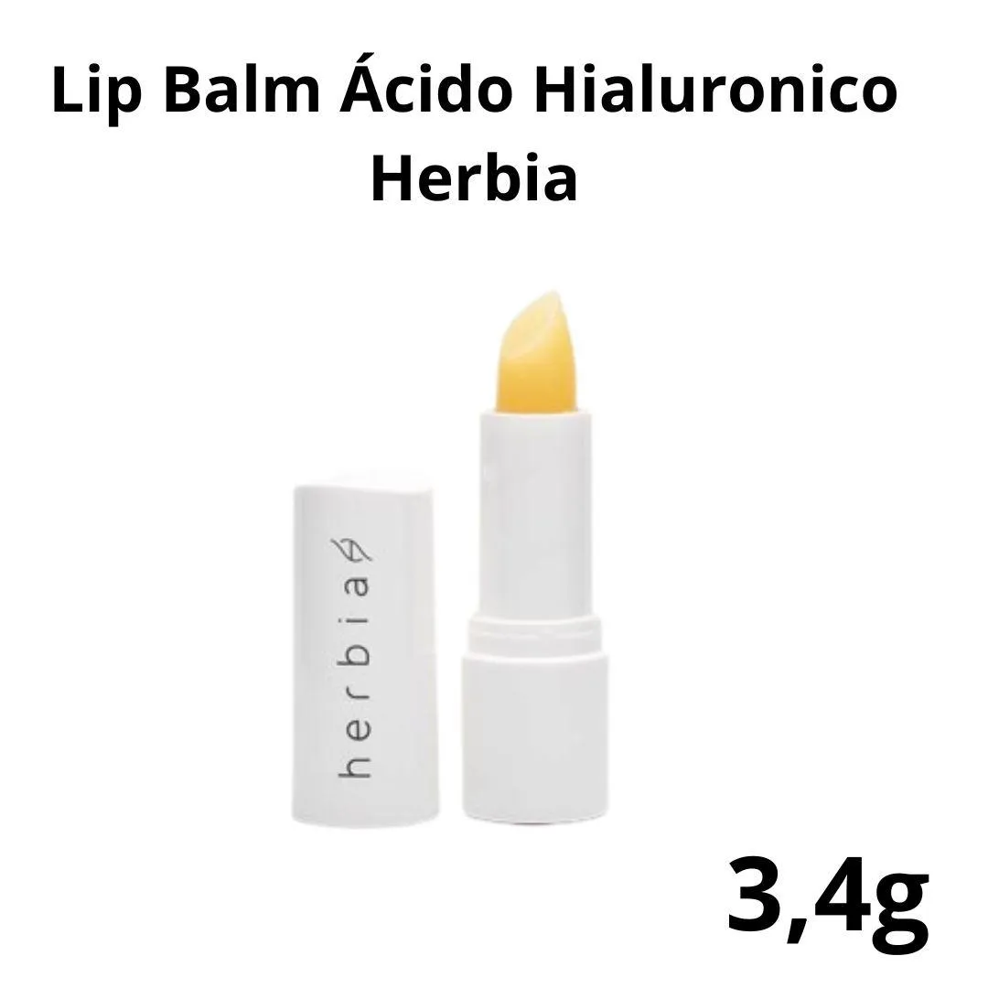 LIP BALM BATOM ÁCIDO HIALURONICO NATURAL VEGANO INCOLOR 3,4G HERBIA